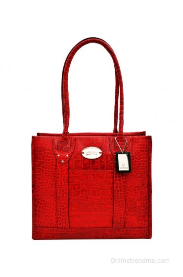 Hidesign Red Leather Shoulder Bag